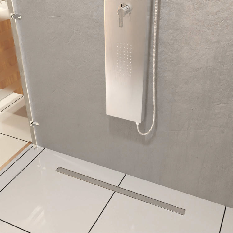 Shower Drain Rectangular - Stainless Steel