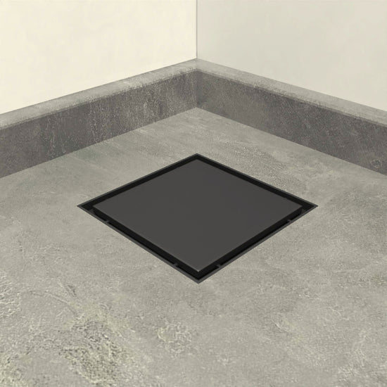 Shower Drain Square - Flat Black