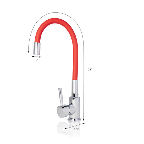 Flexopipe Kitchen Faucet - Red