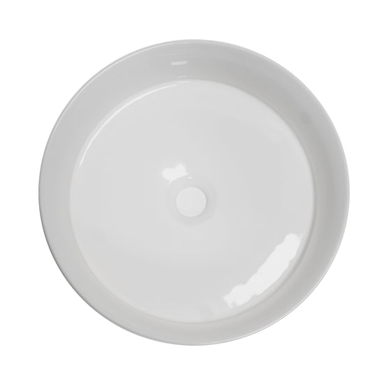 Round Counter Basin - White